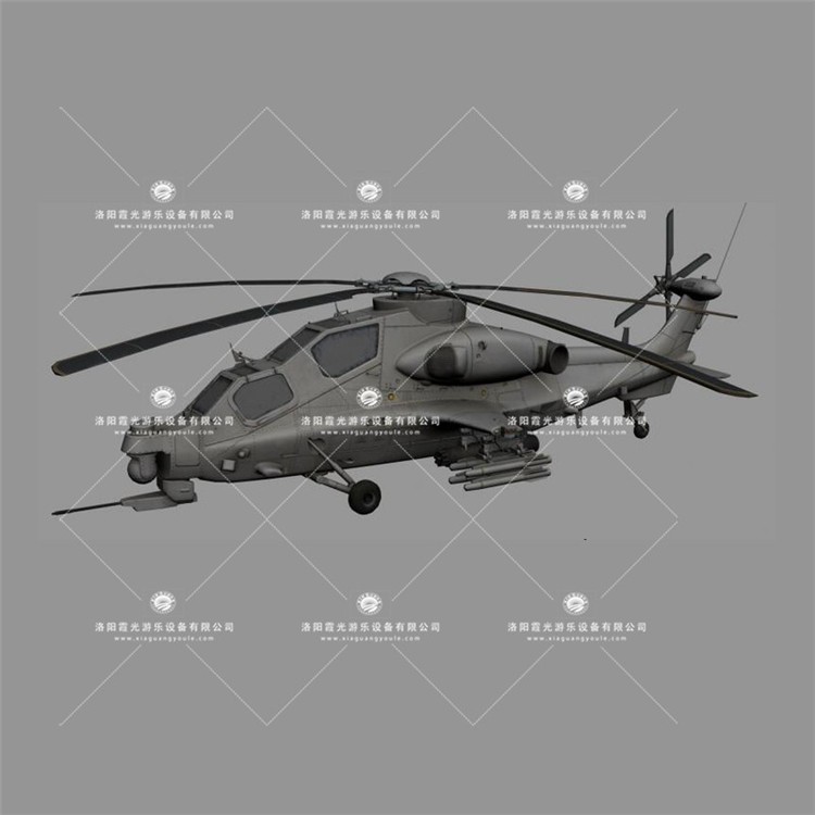 大竹武装直升机3D模型